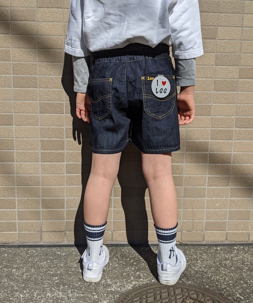Lee（リー）の「Lee/リー　キッズ　リラックスキュロットパンツ（その他パンツ・キッズ・インディゴブルー/ライトインディゴブルー/パープル/ベージュ/ピンク/ブルー・130/140/150）」の14枚目の写真