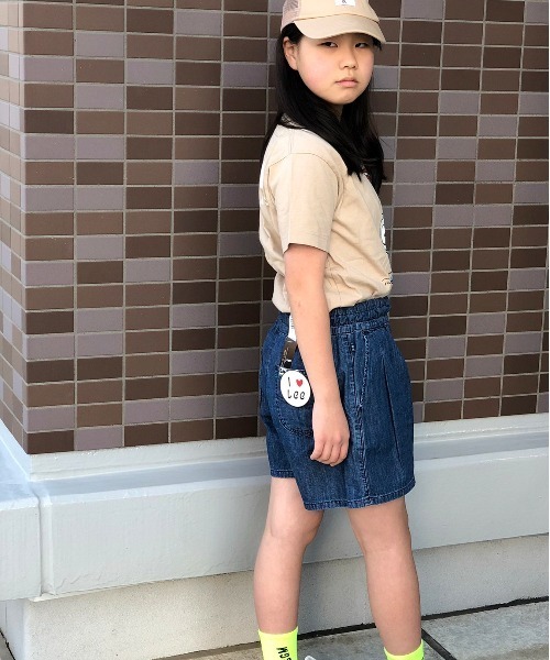 Lee（リー）の「Lee/リー　キッズ　リラックスキュロットパンツ（その他パンツ・キッズ・インディゴブルー/ライトインディゴブルー/パープル/ベージュ/ピンク/ブルー・130/140/150）」の22枚目の写真