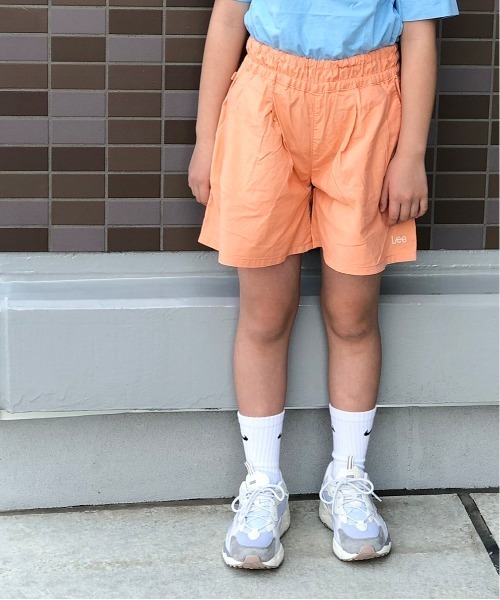 Lee（リー）の「Lee/リー　キッズ　リラックスキュロットパンツ（その他パンツ・キッズ・インディゴブルー/ライトインディゴブルー/パープル/ベージュ/ピンク/ブルー・130/140/150）」の21枚目の写真