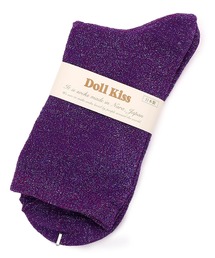 Doll kiss（ドールキス）の「【販売累計45000枚越え】26色展開ラメ無地クルーソックス　靴下（ソックス/靴下）」