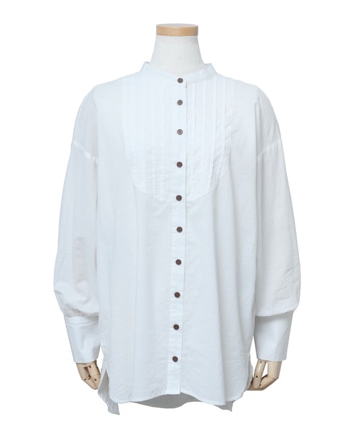 reca（レカ）の「ピンタックドレスシャツ（シャツ/ブラウス・レディース・ブルー系その他/オフホワイト/グリーン系その他/ベージュ・M）」の14枚目の写真