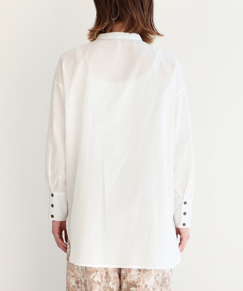 reca（レカ）の「ピンタックドレスシャツ（シャツ/ブラウス・レディース・ブルー系その他/オフホワイト/グリーン系その他/ベージュ・M）」の17枚目の写真