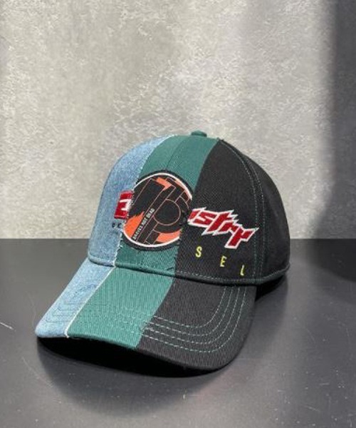 DIESEL（ディーゼル）の「メンズ キャップ ロゴ 切り替え パッチ