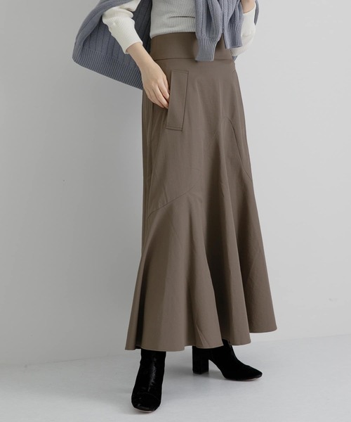 LAATO(ラート)の「FLARE LONG SKIRT(スカート・レディース・グレー/カーキ・FREE)」の14枚目の写真