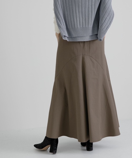 LAATO(ラート)の「FLARE LONG SKIRT(スカート・レディース・グレー/カーキ・FREE)」の12枚目の写真