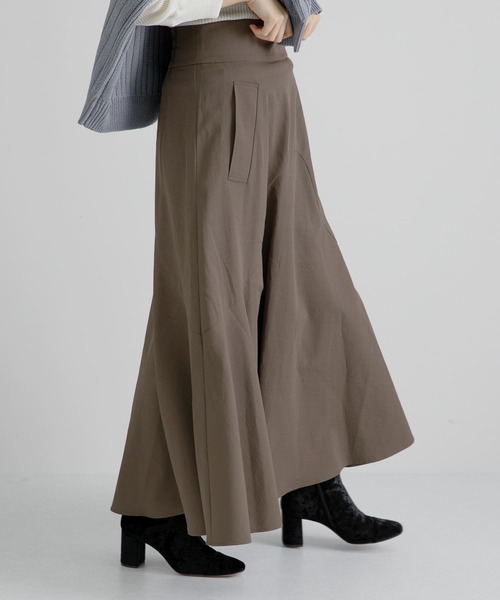 LAATO(ラート)の「FLARE LONG SKIRT(スカート・レディース・グレー/カーキ・FREE)」の20枚目の写真