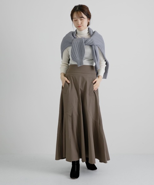 LAATO(ラート)の「FLARE LONG SKIRT(スカート・レディース・グレー/カーキ・FREE)」の18枚目の写真