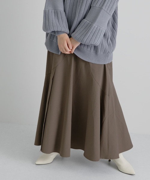 LAATO(ラート)の「FLARE LONG SKIRT(スカート・レディース・グレー/カーキ・FREE)」の15枚目の写真