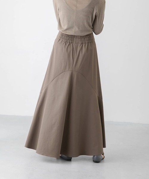 LAATO(ラート)の「FLARE LONG SKIRT(スカート・レディース・グレー/カーキ・FREE)」の5枚目の写真