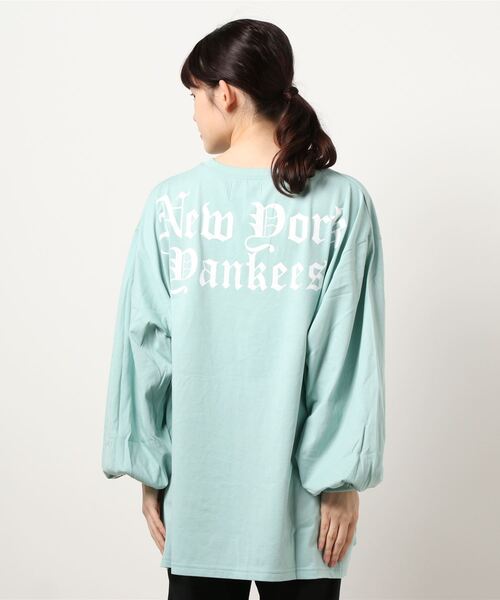 BACK TO THE FIELD（バック トゥー ザ フィールド）の「【MLB】OLD ENGLISHロゴロングスリーブTシャツ（Tシャツ/カットソー・レディース・ブラック/オフホワイト/カーキ・FREE）」の7枚目の写真