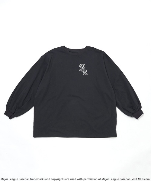 BACK TO THE FIELD（バック トゥー ザ フィールド）の「【MLB】OLD ENGLISHロゴロングスリーブTシャツ（Tシャツ/カットソー・レディース・ブラック/オフホワイト/カーキ・FREE）」の17枚目の写真