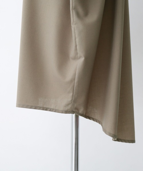 n'OrLABEL（ノアールレーベル）の「『洗練デザインロングシャツ』（シャツ/ブラウス・レディース・オフホワイト/カーキ/ブラック/ダークネイビー/ベージュ/ピンクベージュ・FREE）」の15枚目の写真