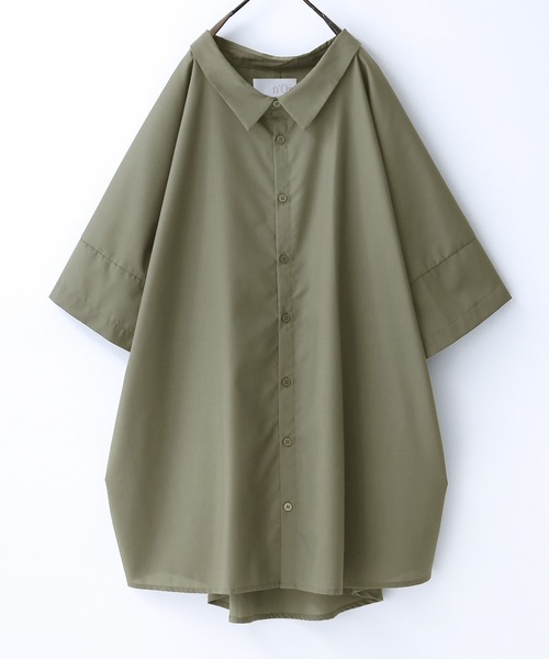 n'OrLABEL(ノアールレーベル)の「『洗練デザインロングシャツ』(シャツ/ブラウス・レディース・オフホワイト/カーキ/ブラック/ダークネイビー/ベージュ/ピンクベージュ・FREE)」の22枚目の写真