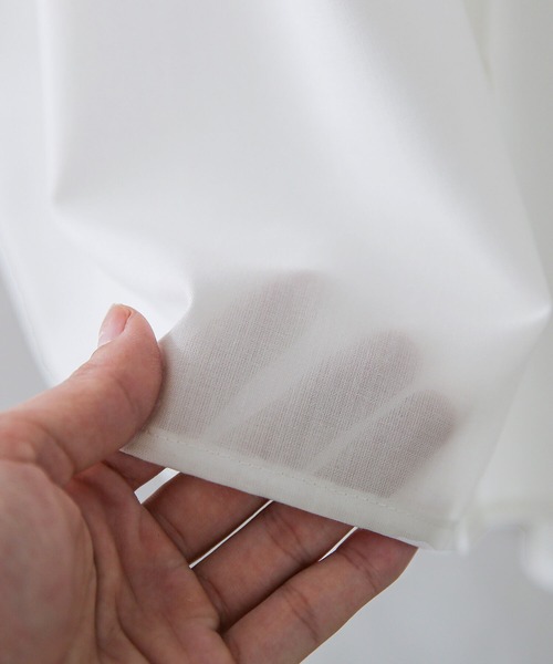 n'OrLABEL（ノアールレーベル）の「『洗練デザインロングシャツ』（シャツ/ブラウス・レディース・オフホワイト/カーキ/ブラック/ダークネイビー/ベージュ/ピンクベージュ・FREE）」の19枚目の写真