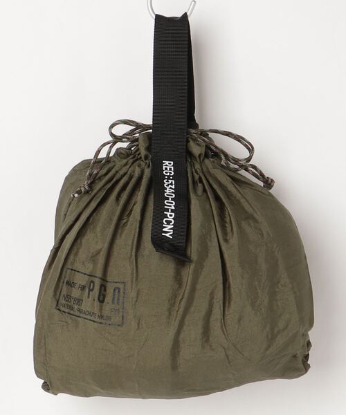 JACK & MARIE(ジャックアンドマリー)の「POSTGENERAL PACKABLE PARACHUTE NYLON BAG (ポストジェネラル )(エコバッグ/サブバッグ・メンズ・ブラック/オリーブ/ブラウン系その他・FREE)」の19枚目の写真
