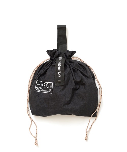 JACK & MARIE(ジャックアンドマリー)の「POSTGENERAL PACKABLE PARACHUTE NYLON BAG (ポストジェネラル )(エコバッグ/サブバッグ・メンズ・ブラック/オリーブ/ブラウン系その他・FREE)」の9枚目の写真