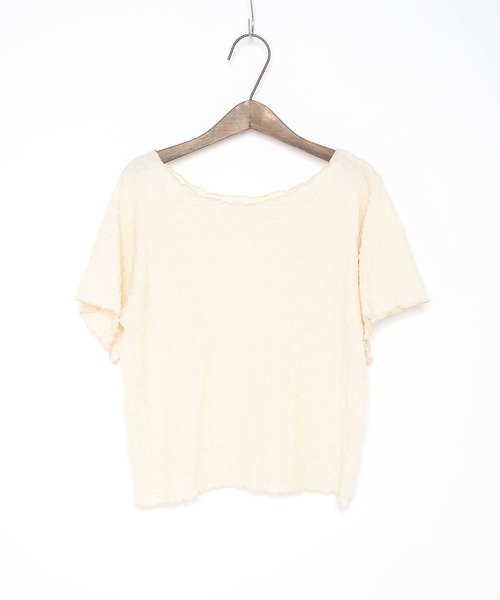 Crisp（クリスプ）の「ジャガードメロウTシャツ（Tシャツ/カットソー・レディース・アイボリー・FREE）」の12枚目の写真
