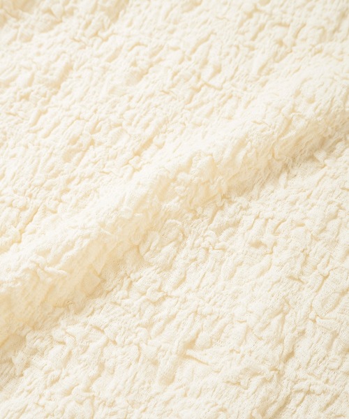 Crisp（クリスプ）の「ジャガードメロウTシャツ（Tシャツ/カットソー・レディース・アイボリー・FREE）」の9枚目の写真