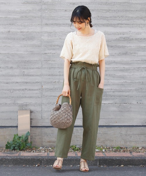 Crisp（クリスプ）の「ジャガードメロウTシャツ（Tシャツ/カットソー・レディース・アイボリー・FREE）」の15枚目の写真