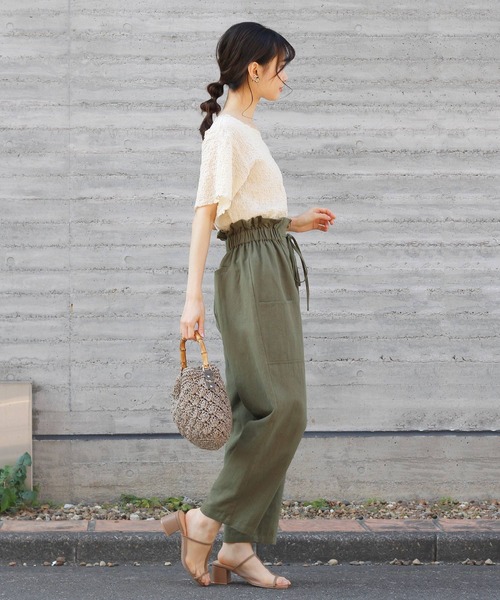 Crisp（クリスプ）の「ジャガードメロウTシャツ（Tシャツ/カットソー・レディース・アイボリー・FREE）」の16枚目の写真