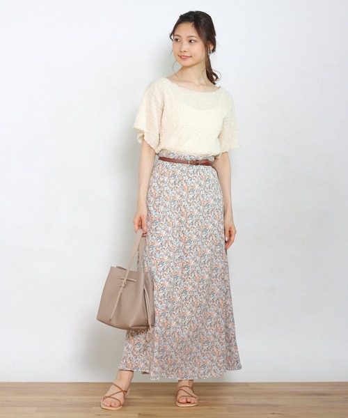 Crisp（クリスプ）の「ジャガードメロウTシャツ（Tシャツ/カットソー・レディース・アイボリー・FREE）」の22枚目の写真