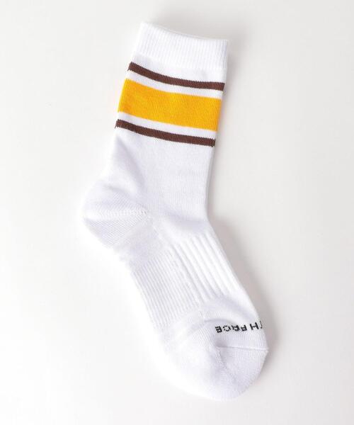 THE NORTH FACE（ザノースフェイス）の「THE NORTH FACE(ザノースフェイス) RunningDBorder 2P（ソックス/靴下・キッズ・イエロー/ケリー・16-18cm/19-21cm）」の3枚目の写真