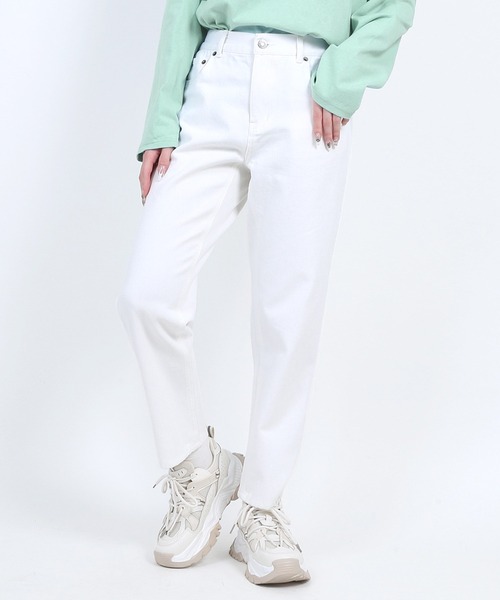 PUNYUS(プニュズ)の「ボーイズデニムパンツ(デニムパンツ・レディース・インディゴブルー/ホワイト/ライトブルー・1/2/3/4)」の1枚目の写真