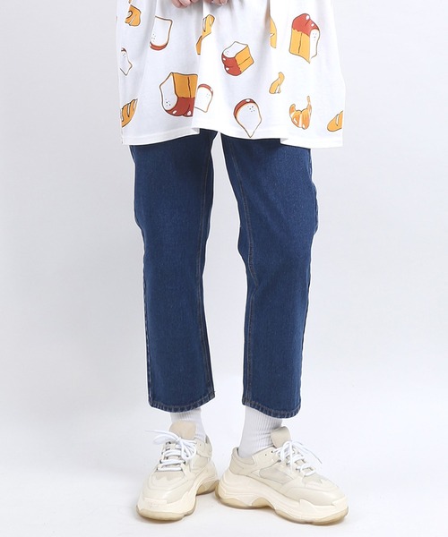 PUNYUS(プニュズ)の「ボーイズデニムパンツ(デニムパンツ・レディース・インディゴブルー/ホワイト/ライトブルー・1/2/3/4)」の3枚目の写真