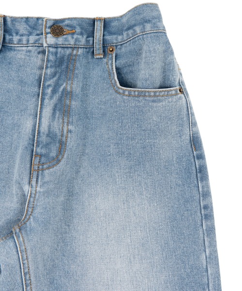 PUNYUS(プニュズ)の「ボーイズデニムパンツ(デニムパンツ・レディース・インディゴブルー/ホワイト/ライトブルー・1/2/3/4)」の12枚目の写真