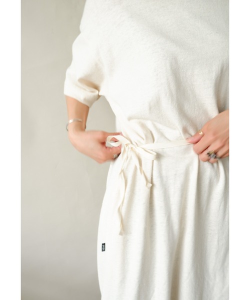 MANASTASH（マナスタッシュ）の「MANASTASH/マナスタッシュ　Ws HEMP SLIT DRESS（ワンピース・レディース・ブラック/ナチュラル/オレンジ/オレンジ系その他・MEDIUM）」の21枚目の写真