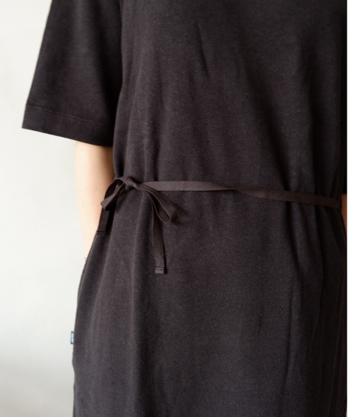MANASTASH（マナスタッシュ）の「MANASTASH/マナスタッシュ　Ws HEMP SLIT DRESS（ワンピース・レディース・ブラック/ナチュラル/オレンジ/オレンジ系その他・MEDIUM）」の16枚目の写真