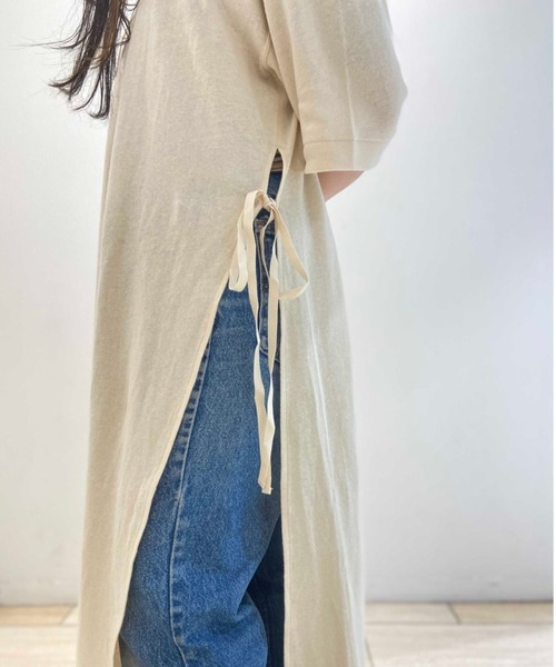 MANASTASH（マナスタッシュ）の「MANASTASH/マナスタッシュ　Ws HEMP SLIT DRESS（ワンピース・レディース・ブラック/ナチュラル/オレンジ/オレンジ系その他・MEDIUM）」の12枚目の写真