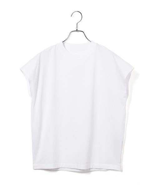 ADAM ET ROPE'(アダムエロペ)の「コットンクルーネックフレンチTEE(Tシャツ/カットソー・レディース・ホワイト/チャコールグレー/ピンク/クリーム/ブラウン系その他3・FREE)」の11枚目の写真