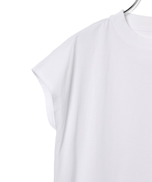 ADAM ET ROPE'(アダムエロペ)の「コットンクルーネックフレンチTEE(Tシャツ/カットソー・レディース・ホワイト/チャコールグレー/ピンク/クリーム/ブラウン系その他3・FREE)」の14枚目の写真