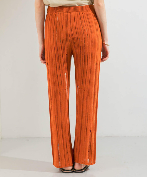 KBF(ケイビーエフ)の「針抜きニットパンツ(その他パンツ・レディース・ライトカーキ/ライトベージュ/オレンジ・ONE)」の12枚目の写真