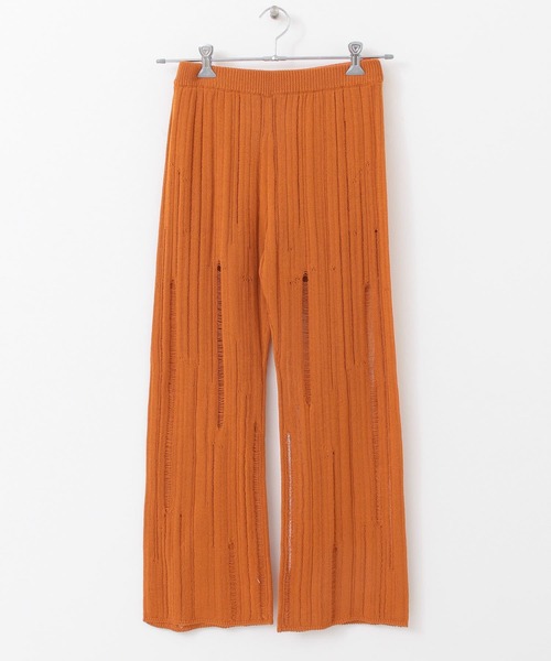 KBF(ケイビーエフ)の「針抜きニットパンツ(その他パンツ・レディース・ライトカーキ/ライトベージュ/オレンジ・ONE)」の15枚目の写真