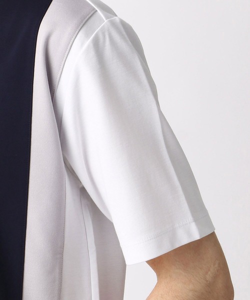 HIDEAWAYS NICOLE（ハイダウェイニコル）の「パネル切り替えTシャツ（Tシャツ/カットソー・メンズ・ホワイト/その他1/ネイビー/その他2/ブラック/その他3・X-LARGE/LARGE/MEDIUM）」の15枚目の写真