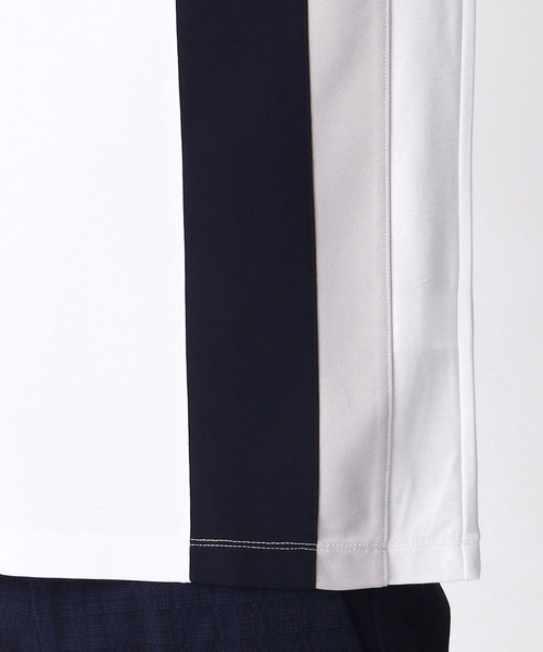 HIDEAWAYS NICOLE（ハイダウェイニコル）の「パネル切り替えTシャツ（Tシャツ/カットソー・メンズ・ホワイト/その他1/ネイビー/その他2/ブラック/その他3・X-LARGE/LARGE/MEDIUM）」の14枚目の写真