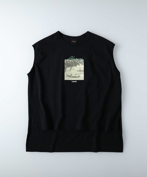 RAG MACHINE（ラグマシーン）の「【RAG MACHINE】フォトプリントノースリーブ（タンクトップ・レディース・ベージュ/ブラック/ホワイト・L/M）」の11枚目の写真