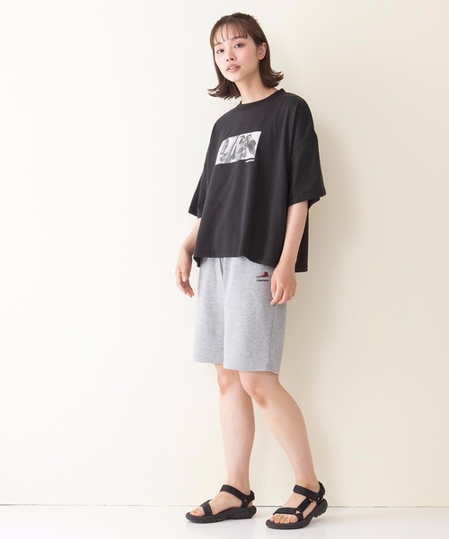 CONVERSE(コンバース)の「【CONVERSE/コンバース】ミニ裏毛ハーフパンツ ワンポイント刺繍ショーツ(その他パンツ・レディース・ブラック/スカイブルー/ライトグレー/杢グレー・LARGE/MEDIUM)」の20枚目の写真