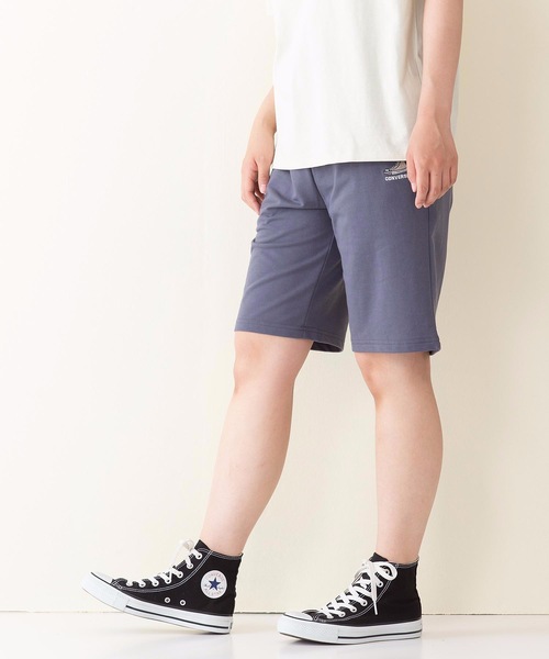 CONVERSE(コンバース)の「【CONVERSE/コンバース】ミニ裏毛ハーフパンツ ワンポイント刺繍ショーツ(その他パンツ・レディース・ブラック/スカイブルー/ライトグレー/杢グレー・LARGE/MEDIUM)」の13枚目の写真