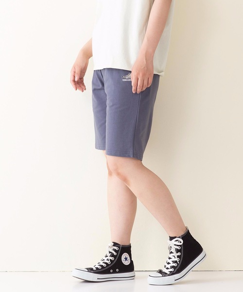 CONVERSE(コンバース)の「【CONVERSE/コンバース】ミニ裏毛ハーフパンツ ワンポイント刺繍ショーツ(その他パンツ・レディース・ブラック/スカイブルー/ライトグレー/杢グレー・LARGE/MEDIUM)」の12枚目の写真
