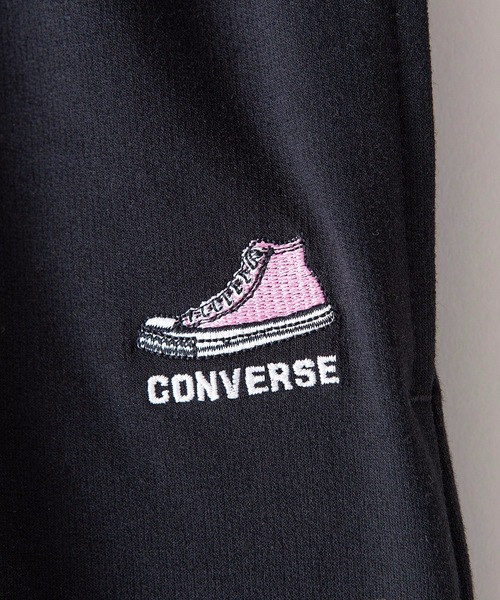 CONVERSE(コンバース)の「【CONVERSE/コンバース】ミニ裏毛ハーフパンツ ワンポイント刺繍ショーツ(その他パンツ・レディース・ブラック/スカイブルー/ライトグレー/杢グレー・LARGE/MEDIUM)」の9枚目の写真
