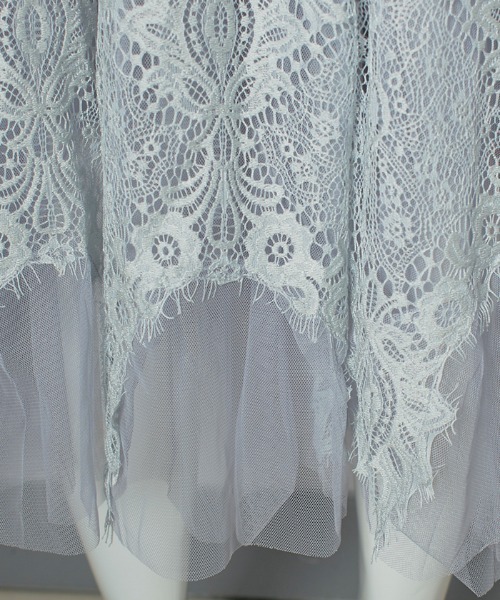 Futier land（フューティアランド）の「裾レースチュールスカート（スカート・レディース・アイボリー/ブラック/グレー・FREE）」の5枚目の写真