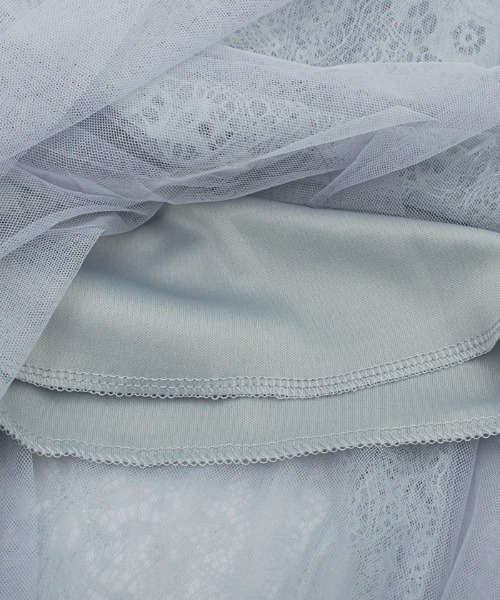 Futier land（フューティアランド）の「裾レースチュールスカート（スカート・レディース・アイボリー/ブラック/グレー・FREE）」の7枚目の写真