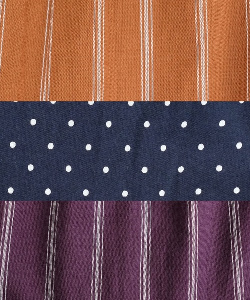 ANDJ(アンドジェイ)の「インド綿ティアードキャミマキシワンピース(ワンピース・レディース・テラコッタ/ネイビー/パープル・M)」の15枚目の写真