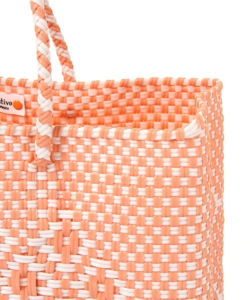 mysty woman(ミスティウーマン)の「【HANDMADE】メルカドバッグ 947063(かごバッグ・レディース・ブラック/オレンジ・FREE)」の11枚目の写真