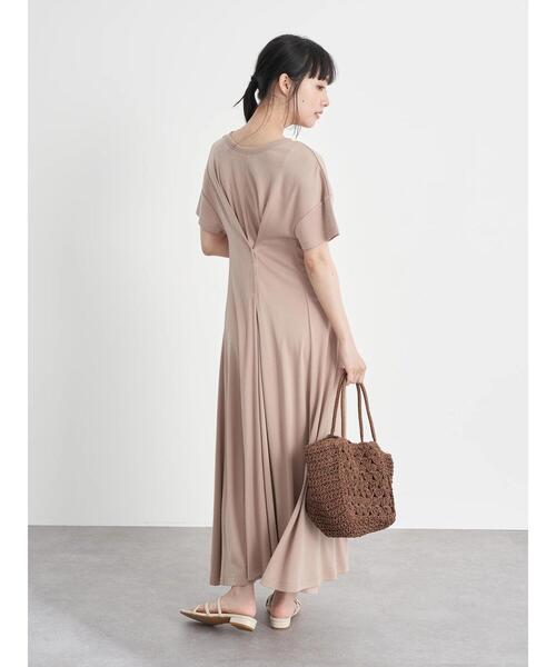 earth music&ecology（アースミュージックアンドエコロジー）の「2wayリングスナップワンピース ＊（ワンピース・レディース・ベージュ/ブルー/ホワイト系その他2・FREE）」の4枚目の写真