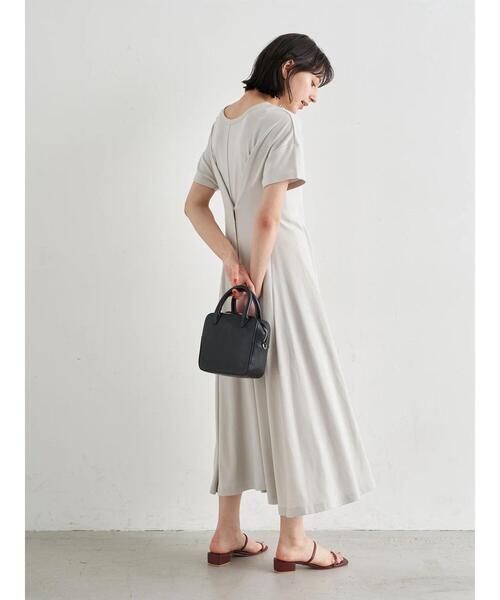 earth music&ecology（アースミュージックアンドエコロジー）の「2wayリングスナップワンピース ＊（ワンピース・レディース・ベージュ/ブルー/ホワイト系その他2・FREE）」の6枚目の写真