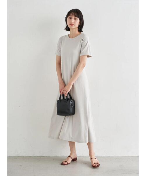 earth music&ecology（アースミュージックアンドエコロジー）の「2wayリングスナップワンピース ＊（ワンピース・レディース・ベージュ/ブルー/ホワイト系その他2・FREE）」の7枚目の写真